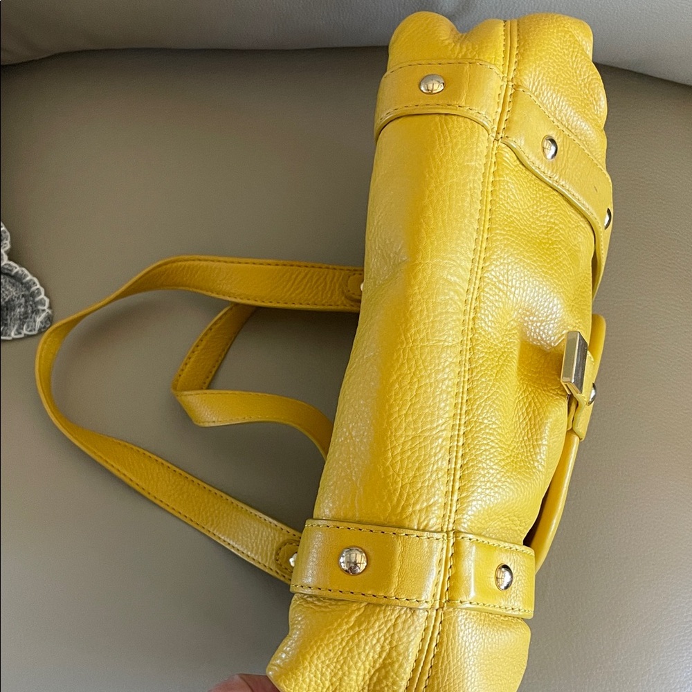 Michael Kors Vibrant Yellow Handbag - Picture 16 of 16